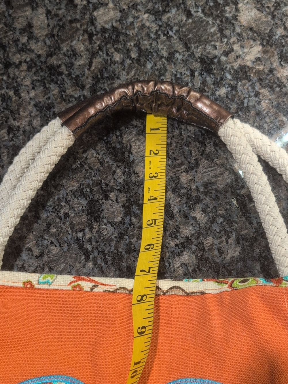 Spartina 449 Retired Boheme Beach Bag featuring a floral blue crab design - Picture 15 of 15